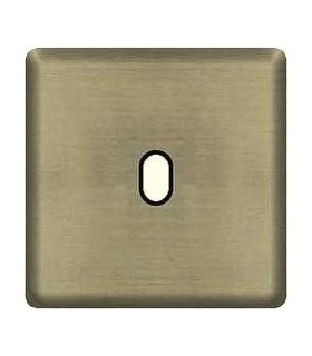 Монтажная плата для выключателя тумблерного типа с 1 коннектором FEDE, antic silver + black FD04320AS-M