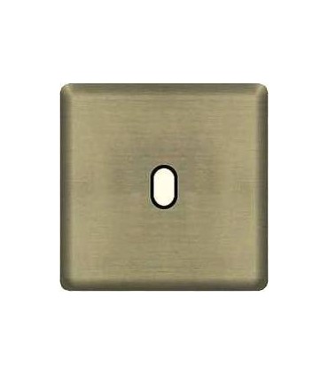 Монтажная плата для выключателя тумблерного типа с 1 коннектором FEDE, antic silver + black FD04320AS-M