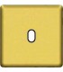 Монтажная плата для выключателя тумблерного типа с 1 коннектором FEDE, real gold + black FD04320OR-M