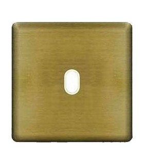 Монтажная плата для выключателя тумблерного типа с 1 коннектором FEDE, matt patina + beige FD04320PM-A