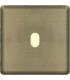 Монтажная плата для выключателя тумблерного типа с 1 коннектором FEDE, antic silver + beige FD04320AS-A