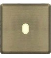 Монтажная плата для выключателя тумблерного типа с 1 коннектором FEDE, antic silver + beige FD04320AS-A