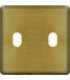 Монтажная плата для выключателя тумблерного типа с 2 коннекторами FEDE, matt patina + beige FD04321PM-A