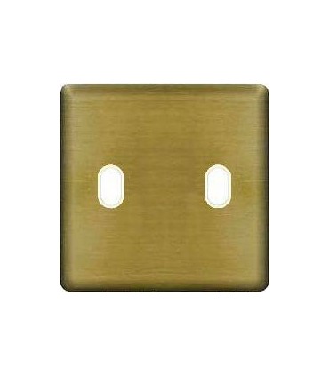 Монтажная плата для выключателя тумблерного типа с 2 коннекторами FEDE, matt patina + beige FD04321PM-A