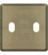 Монтажная плата для выключателя тумблерного типа с 2 коннекторами FEDE, antic silver + beige FD04321AS-A