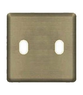 Монтажная плата для выключателя тумблерного типа с 2 коннекторами FEDE, antic silver + beige FD04321AS-A
