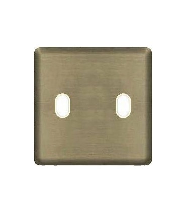 Монтажная плата для выключателя тумблерного типа с 2 коннекторами FEDE, antic silver + beige FD04321AS-A