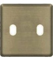 Монтажная плата для выключателя тумблерного типа с 2 коннекторами FEDE, antic silver + beige FD04321AS-A