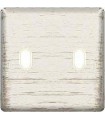 Монтажная плата для выключателя тумблерного типа с 2 коннекторами FEDE, white decape + beige FD04321BD-A