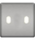 Монтажная плата для выключателя тумблерного типа с 2 коннекторами FEDE, bright chrome + beige FD04321CB-A