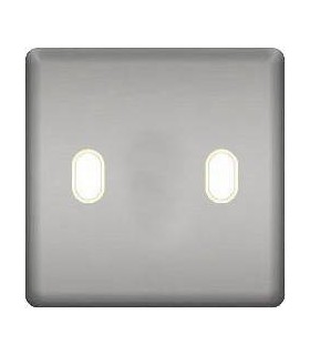 Монтажная плата для выключателя тумблерного типа с 2 коннекторами FEDE, bright chrome + beige FD04321CB-A