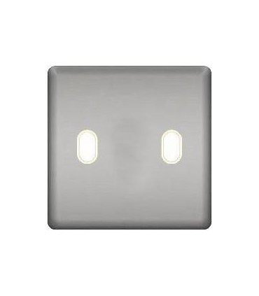 Монтажная плата для выключателя тумблерного типа с 2 коннекторами FEDE, bright chrome + beige FD04321CB-A