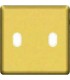 Монтажная плата для выключателя тумблерного типа с 2 коннекторами FEDE, real gold + beige FD04321OR-A
