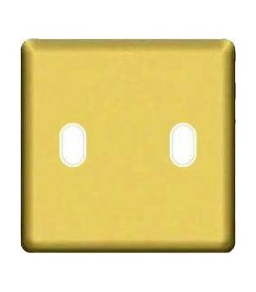 Монтажная плата для выключателя тумблерного типа с 2 коннекторами FEDE, real gold + beige FD04321OR-A
