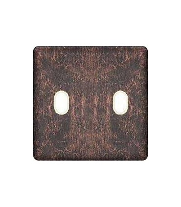 Монтажная плата для выключателя тумблерного типа с 2 коннекторами FEDE, rustic cooper + beige FD04321RU-A