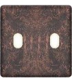 Монтажная плата для выключателя тумблерного типа с 2 коннекторами FEDE, rustic cooper + beige FD04321RU-A