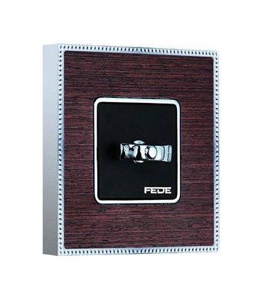Поворотный выключатель в сборе FEDE BELLE EPOQUE WOOD, wenge-bright chrome FD01451WCB