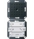 Gira S-55 Антрацит Внутренняя квартирная станция (аудио) скрытого монтажа hand free прозр клавиши 1280128