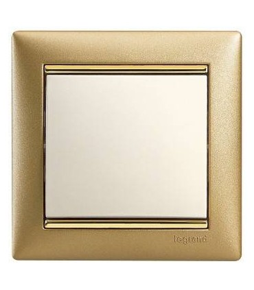 Выключатель Legrand Valena Матовое золото/белый {PRODUCT_REFERENCE}