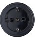 Двухполюсная розетка 16A-250V Fontini Garby Colonial керамика, черная 31212272