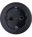 Двухполюсная розетка 16A-250V Fontini Garby Colonial керамика, черная 31212272