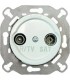 Розетка конечная TV/FM/SAT Fontini VENEZIA, белая 35711052