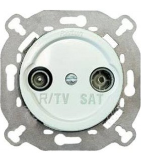 Розетка конечная TV/FM/SAT Fontini VENEZIA, белая 35711052