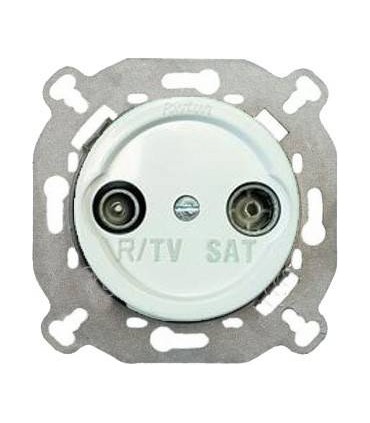Розетка конечная TV/FM/SAT Fontini VENEZIA, белая 35711052