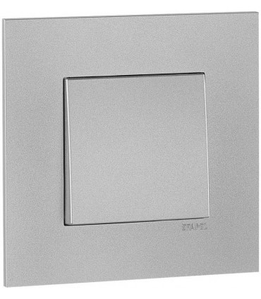 Выключатель одноклавишный EFAPEL QUADRO 45, алюминий 45910 TAL