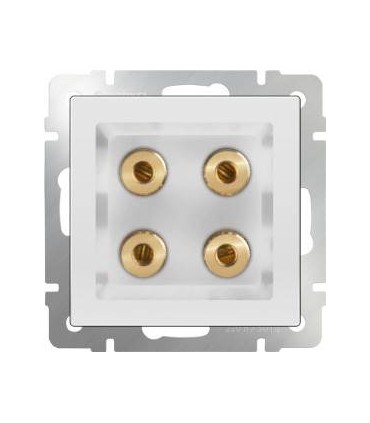 Акустическая розетка Werkel, белый WL01-AUDIOx4
