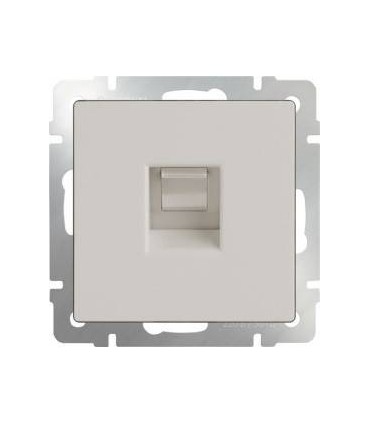 Телефонная розетка RJ-11 Werkel, слоновая кость WL03-RJ-11