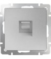 Телефонная розетка RJ-11 Werkel, серебряный WL06-RJ-11