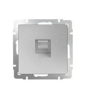 Розетка Ethernet RJ-45 Werkel, серебряный WL06-RJ-45