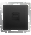 Телефонная розетка RJ-11 Werkel, черный матовый WL08-RJ-11
