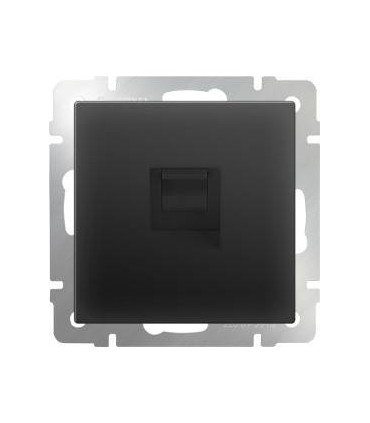 Розетка Ethernet RJ-45 Werkel, черный матовый WL08-RJ-45
