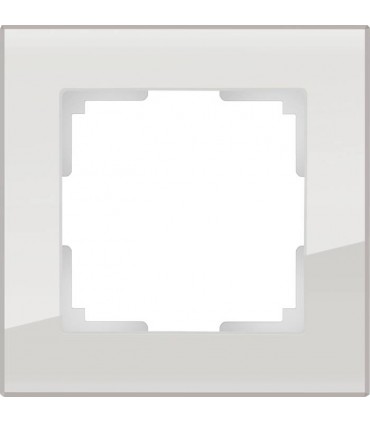 Рамка на 1 пост Werkel Favorit, дымчатое стекло WL01-Frame-01D