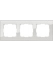 Рамка на 3 поста Werkel Favorit, дымчатое стекло WL01-Frame-03D