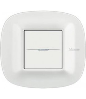 Выключатель Bticino Axolute Corian Glacier White-CGW HB4802CGW