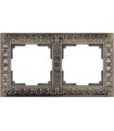 Рамка на 2 поста Werkel Antik, бронза WL07-Frame-02B