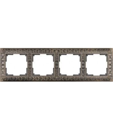 Рамка на 4 поста Werkel Antik, бронза WL07-Frame-04B