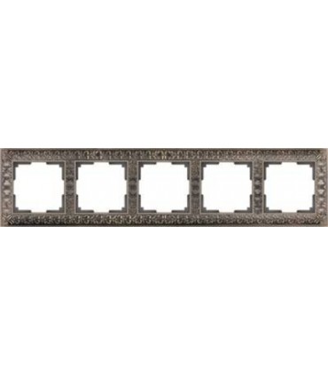Рамка на 5 постов Werkel Antik, бронза WL07-Frame-05B