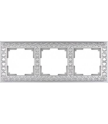 Рамка на 3 поста Werkel Antik, жемчужный WL07-Frame-03