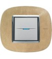Выключатель Bticino Axolute Кожа Песок-SLC HB4802SLC