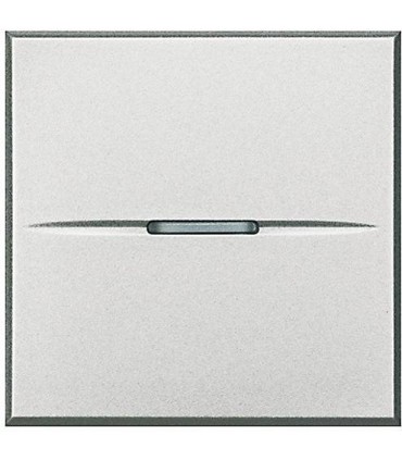 Выключатель BTicino Axolute Axial (2 модуля) 16А, алюминий HC4001/2