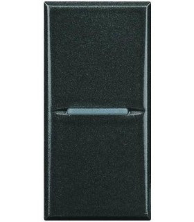 Переключатель промежуточный BTicino Axolute Axial (1 модуль) 16A, антрацит HS4004