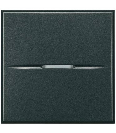 Выключатель BTicino Axolute Axial (2 модуля) 16А, антрацит HS4001/2