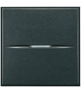 Переключатель промежуточный BTicino Axolute Axial (2 модуля) 16А, антрацит HS4004/2