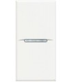 Переключатель BTicino Axolute Axial (1модуль) 16А, белый HD4003