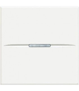 Выключатель BTicino Axolute Axial (2 модуля) 16А, белый HD4001M2