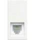 Розетка Rj 11 BTicino Axolute, категория 3, К10, белый HD4258C11N